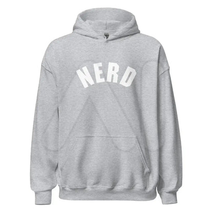 Curved Nerd Sign Hoodie (unisex) - Sport Grey / M