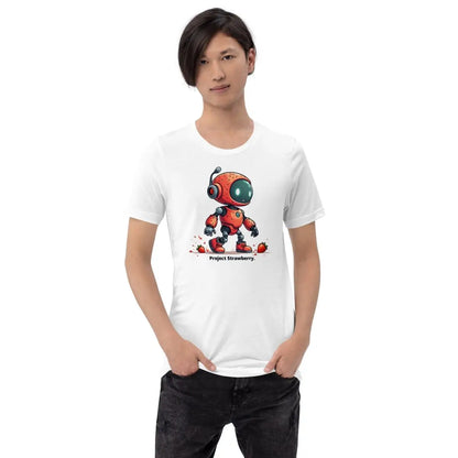 Cute Project Strawberry Robot T-Shirt (unisex)