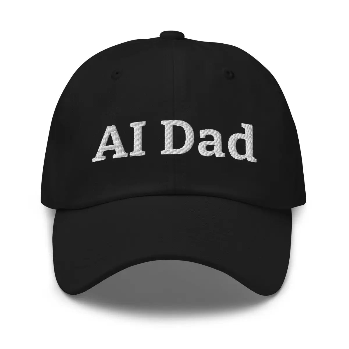 AI Dad Embroidered Cap - Black