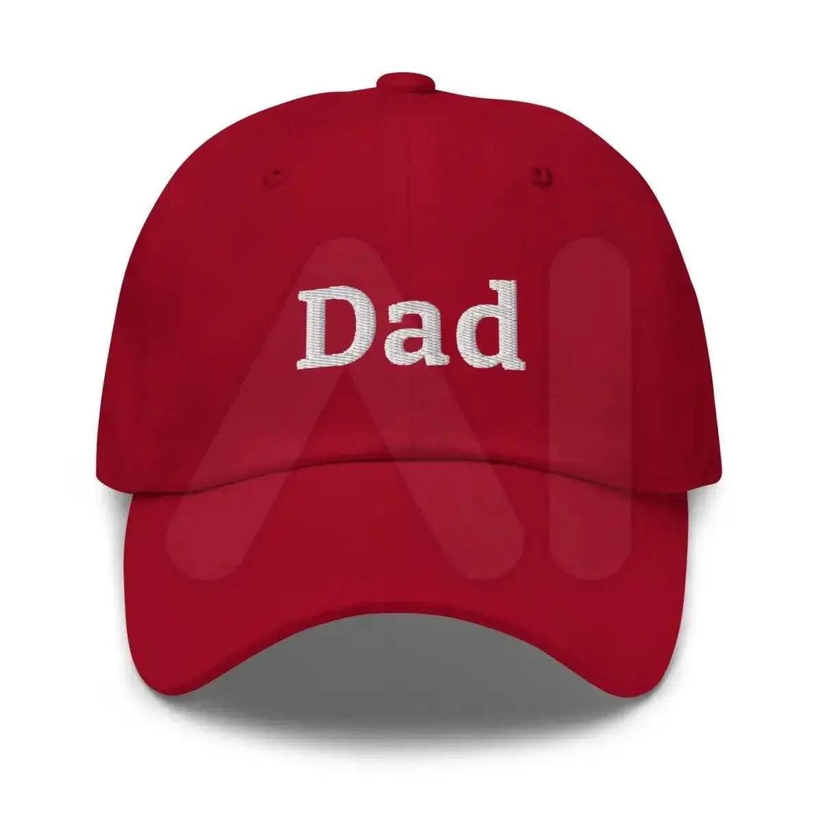 Dad Embroidered Cap - Cranberry