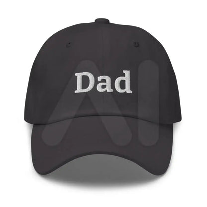 Dad Embroidered Cap - Dark Grey