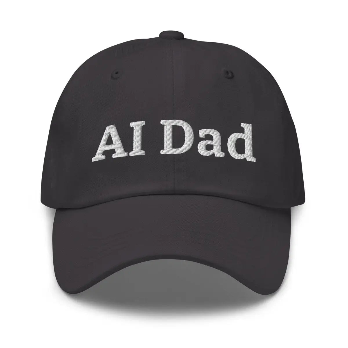 AI Dad Embroidered Cap - Dark Grey