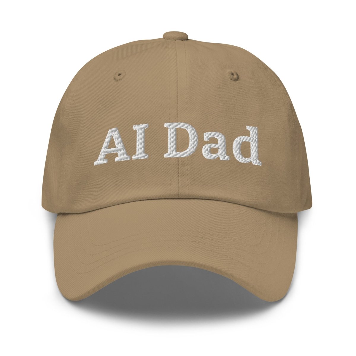 "AI Dad" Embroidered Cap - Khaki - AI Store