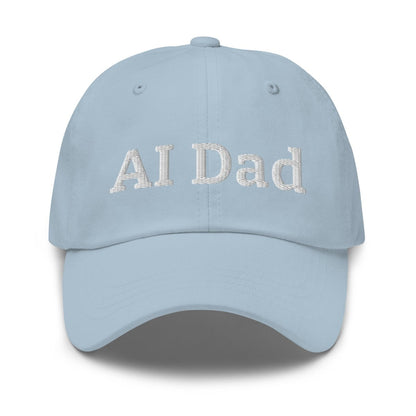 "AI Dad" Embroidered Cap - Light Blue - AI Store