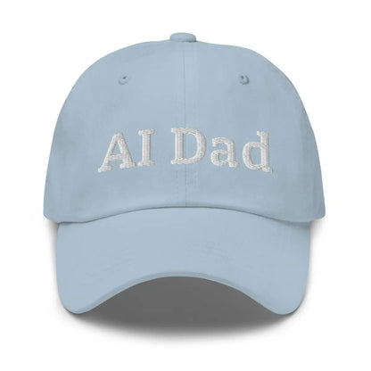 AI Dad Embroidered Cap - Light Blue