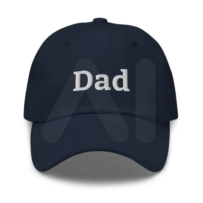 Dad Embroidered Cap - Navy