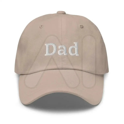 Dad Embroidered Cap - Stone