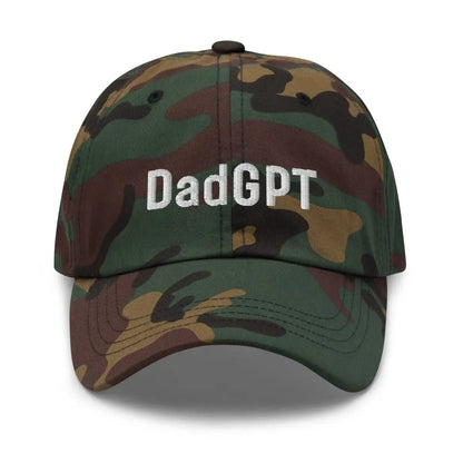 DadGPT Embroidered Cap 2.1 - Green Camo