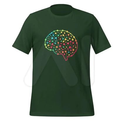 DALL-E Neural Network Brain T-Shirt (unisex) - Forest / M