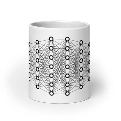 Deep Learning White Glossy Mug - 20 oz