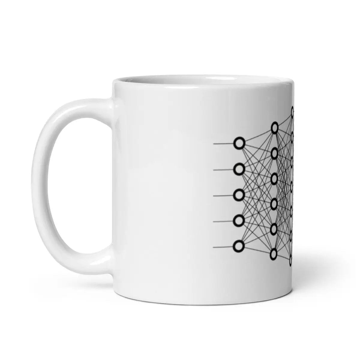 Deep Learning White Glossy Mug