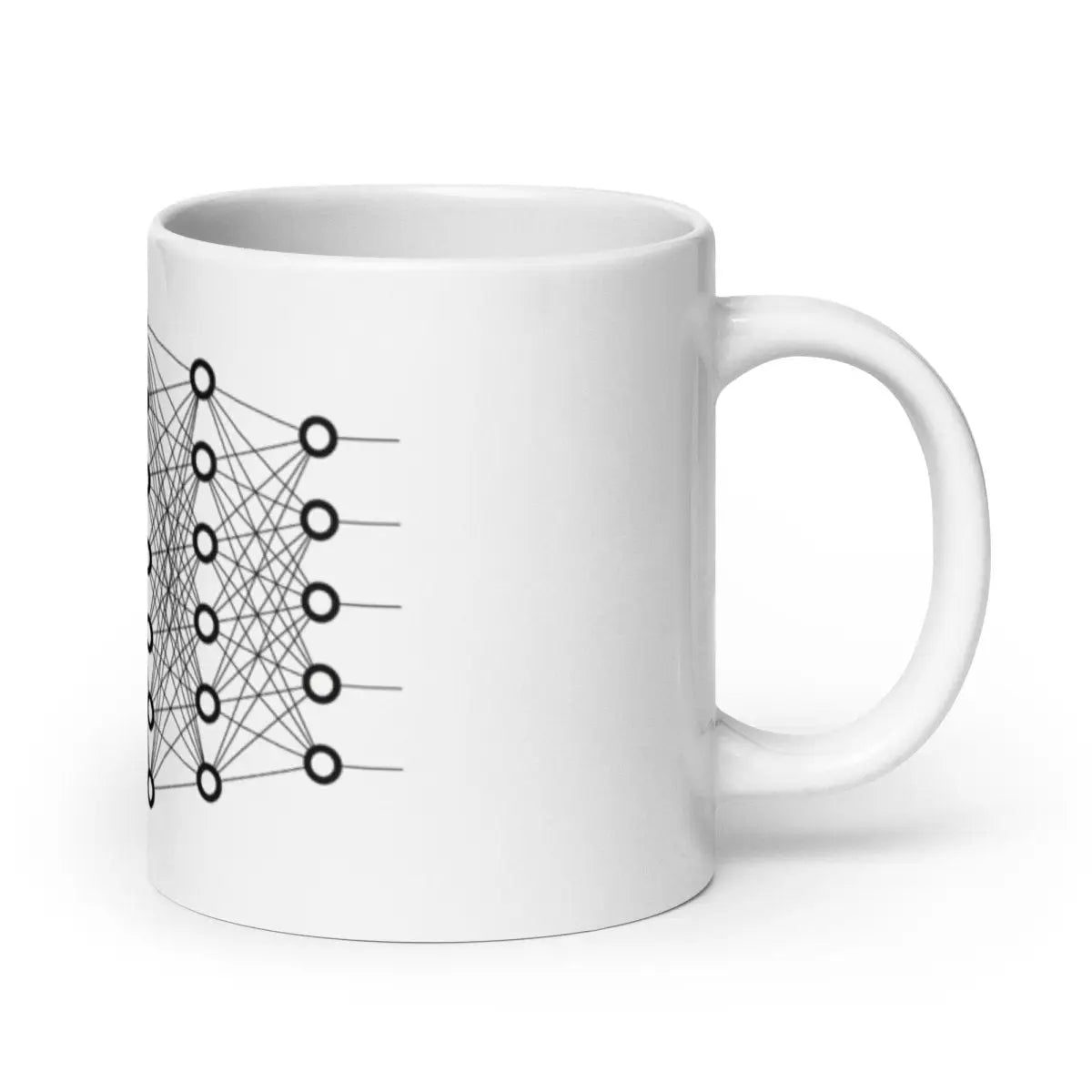 Deep Learning White Glossy Mug