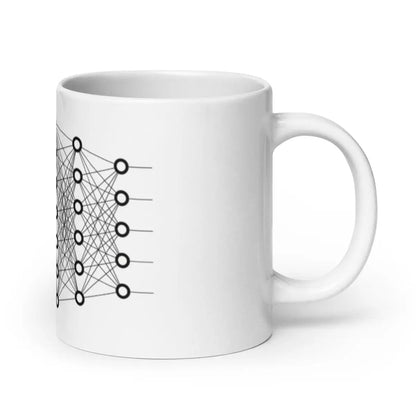 Deep Learning White Glossy Mug