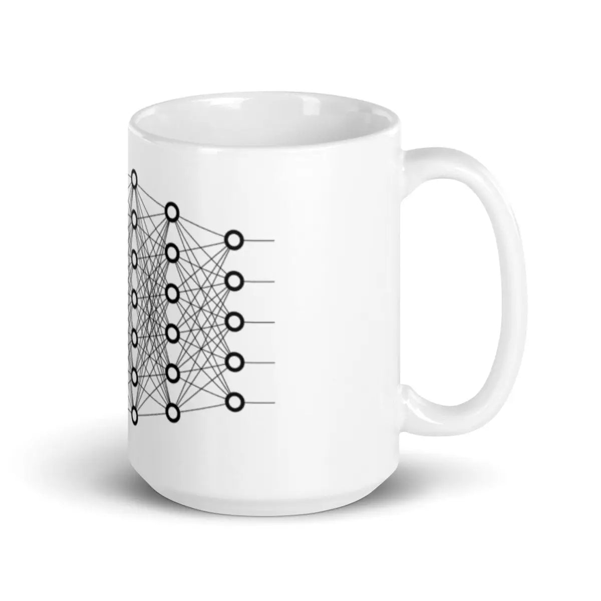 Deep Learning White Glossy Mug