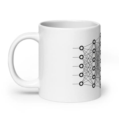 Deep Learning White Glossy Mug