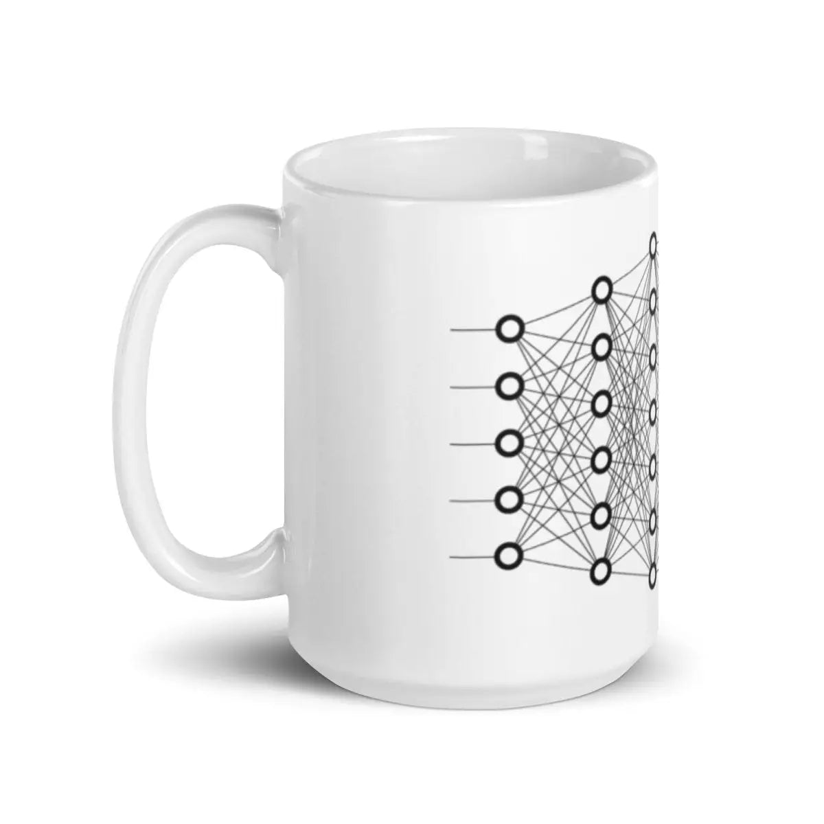 Deep Learning White Glossy Mug