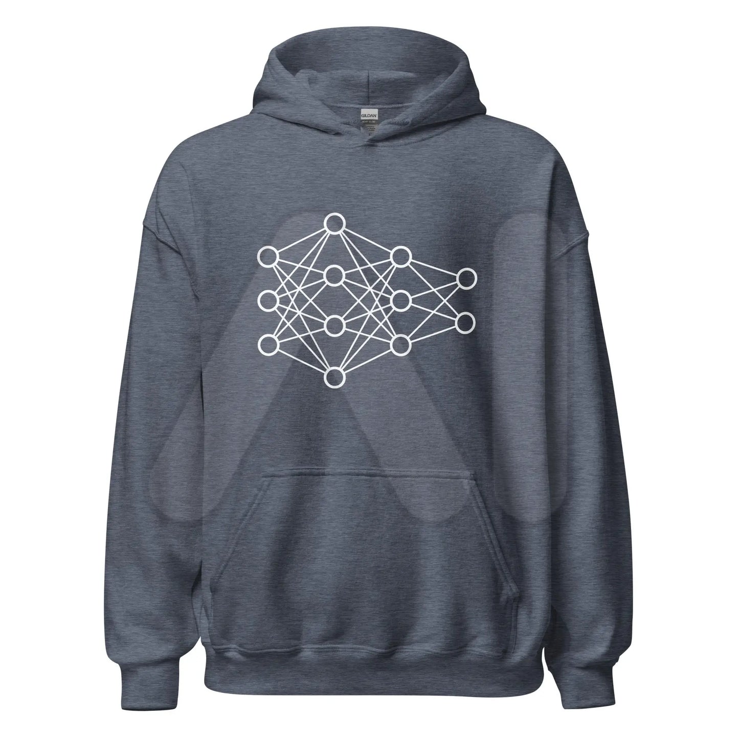 Deep Neural Network Hoodie 1 (unisex) - Heather Sport Dark Navy / M