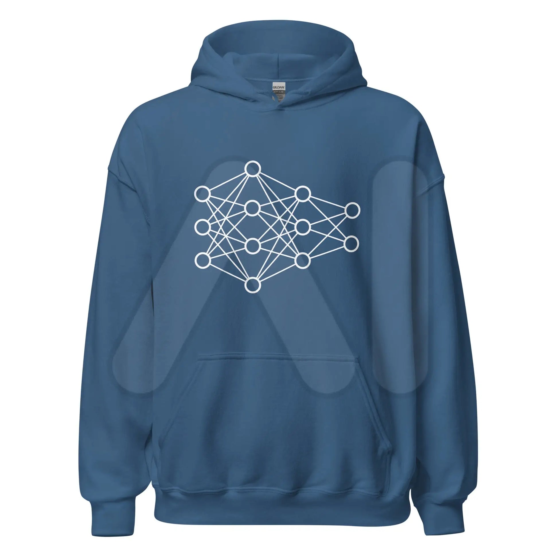 Deep Neural Network Hoodie 1 (unisex) - Indigo Blue / M