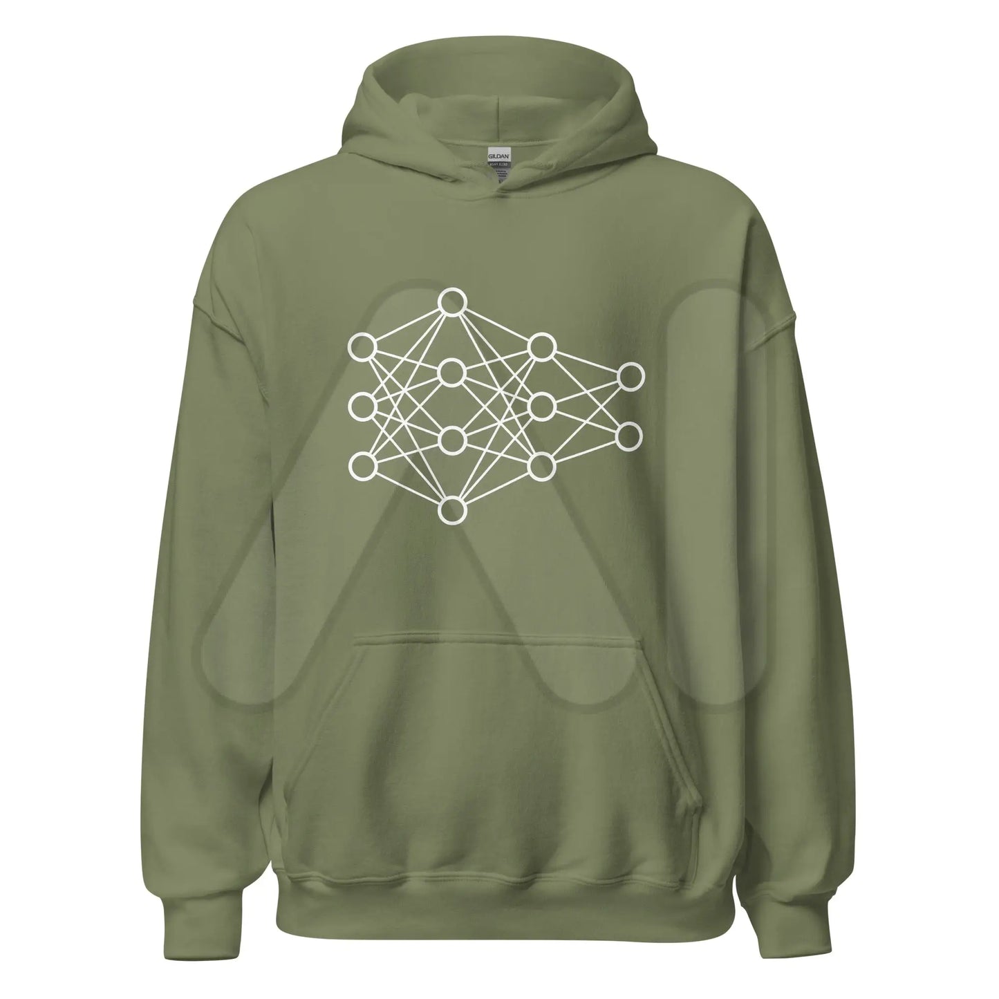 Deep Neural Network Hoodie 1 (unisex) - Military Green / M