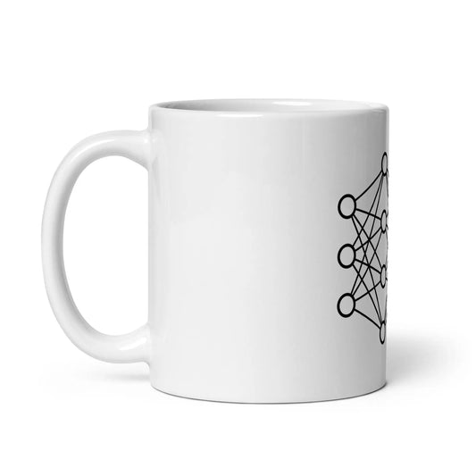 Deep Neural Network White Glossy Mug 2