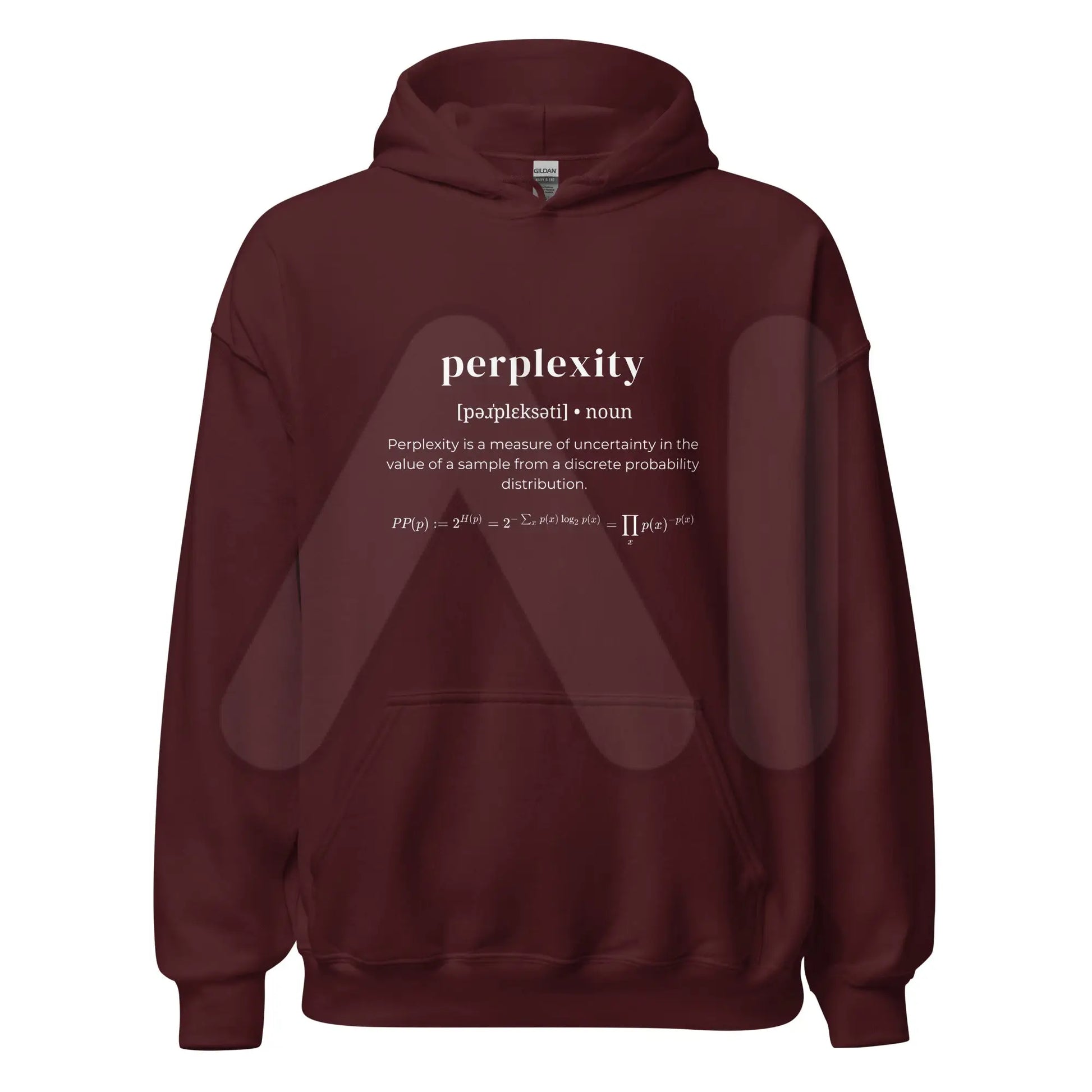 Definition of Perplexity Hoodie (unisex) - Maroon / M