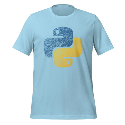 Distressed Python Icon T-Shirt (unisex) - Ocean Blue / M