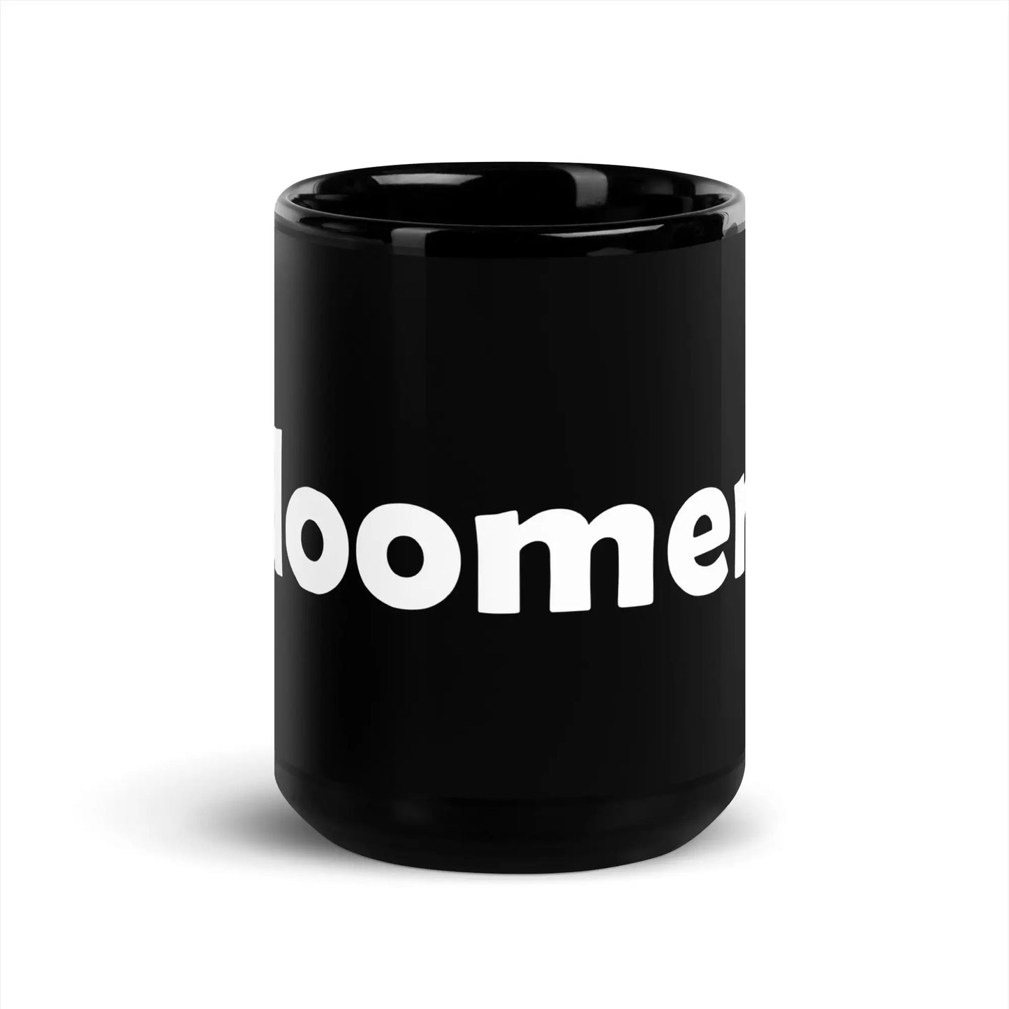 doomer. Black Glossy Mug 3 - 15 oz