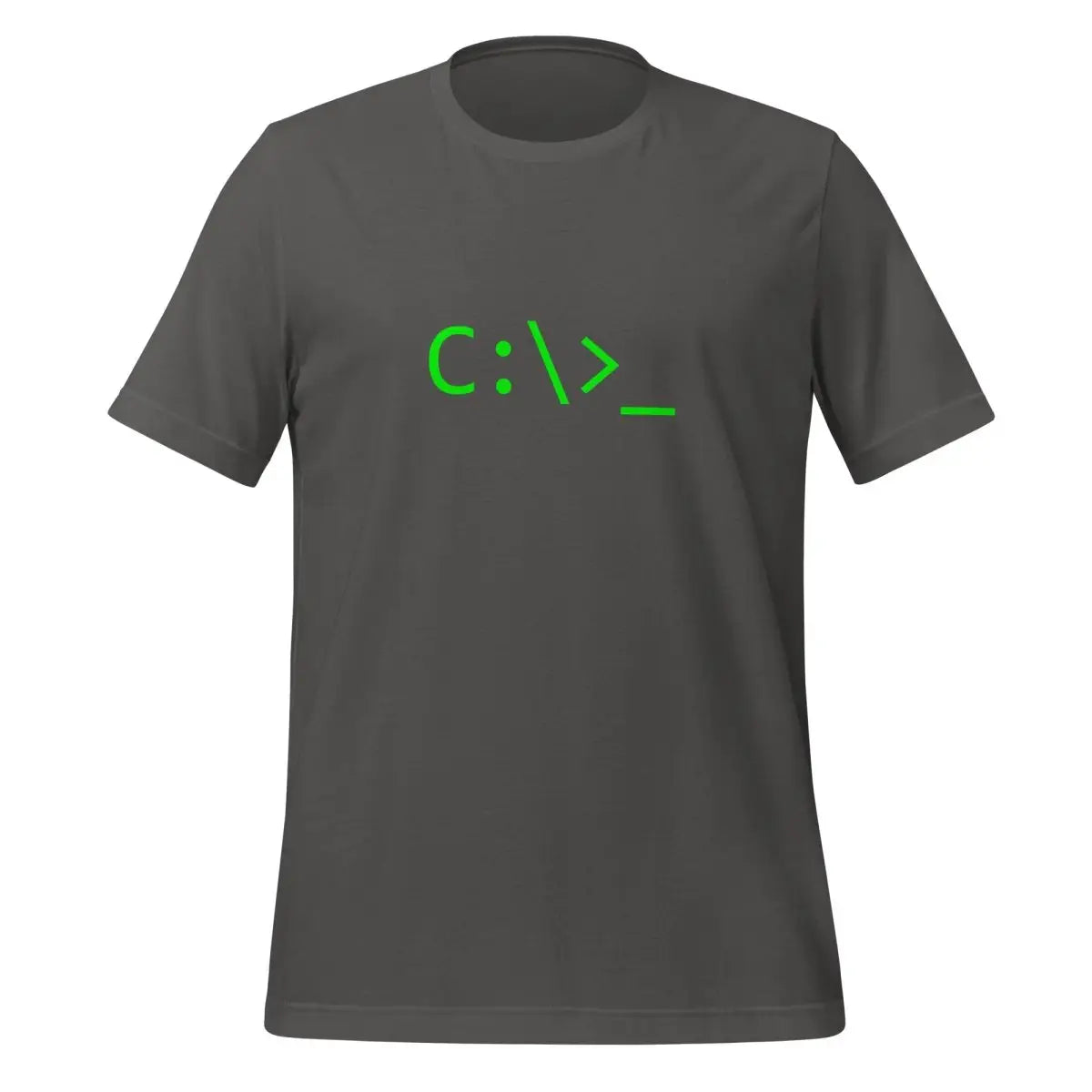 DOS Command Prompt T-Shirt (unisex) - Asphalt / M