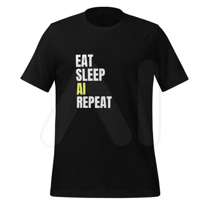 EAT SLEEP AI REPEAT T-Shirt 3 (unisex) - Black / M