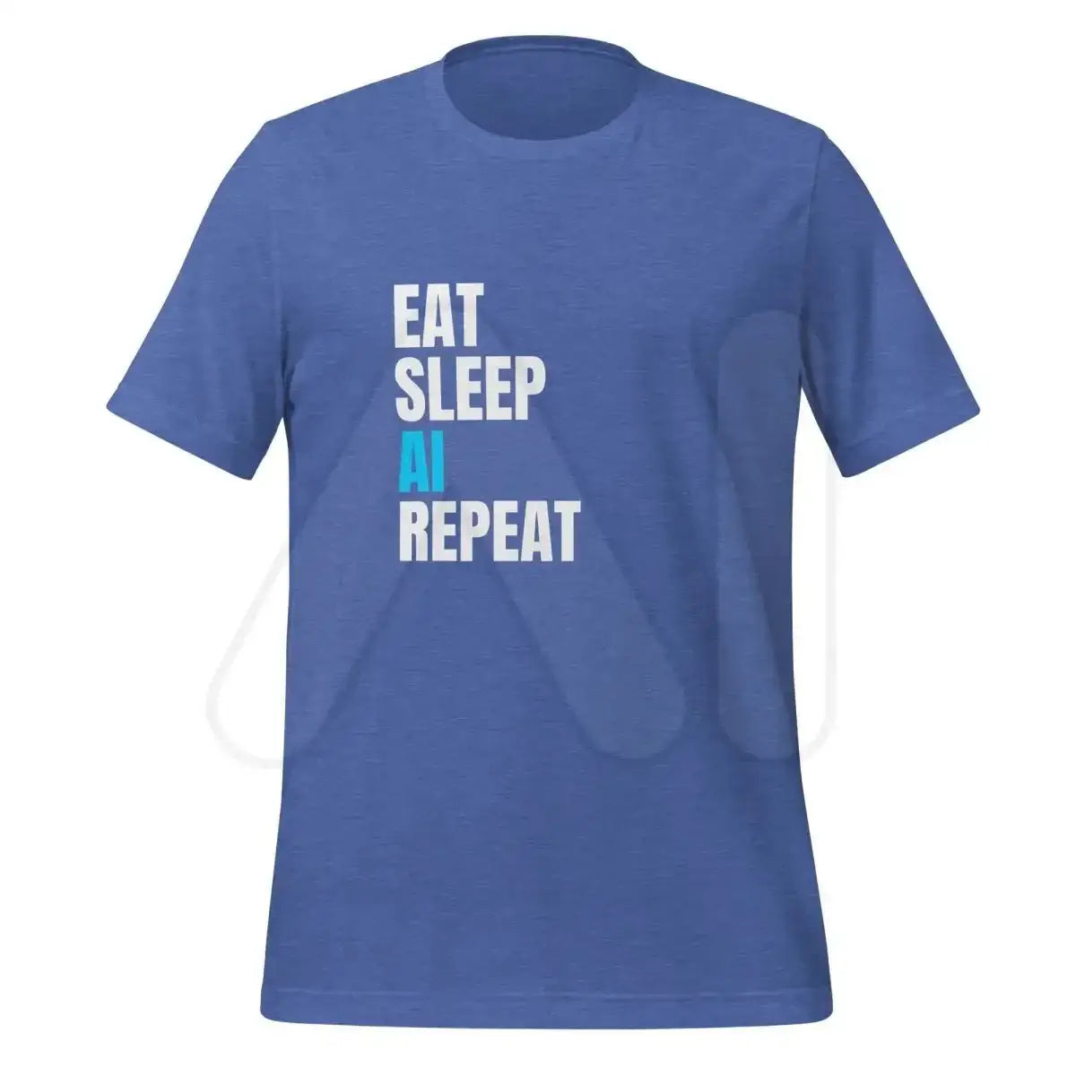 EAT SLEEP AI REPEAT T-Shirt 5 (unisex) - Heather True Royal / M