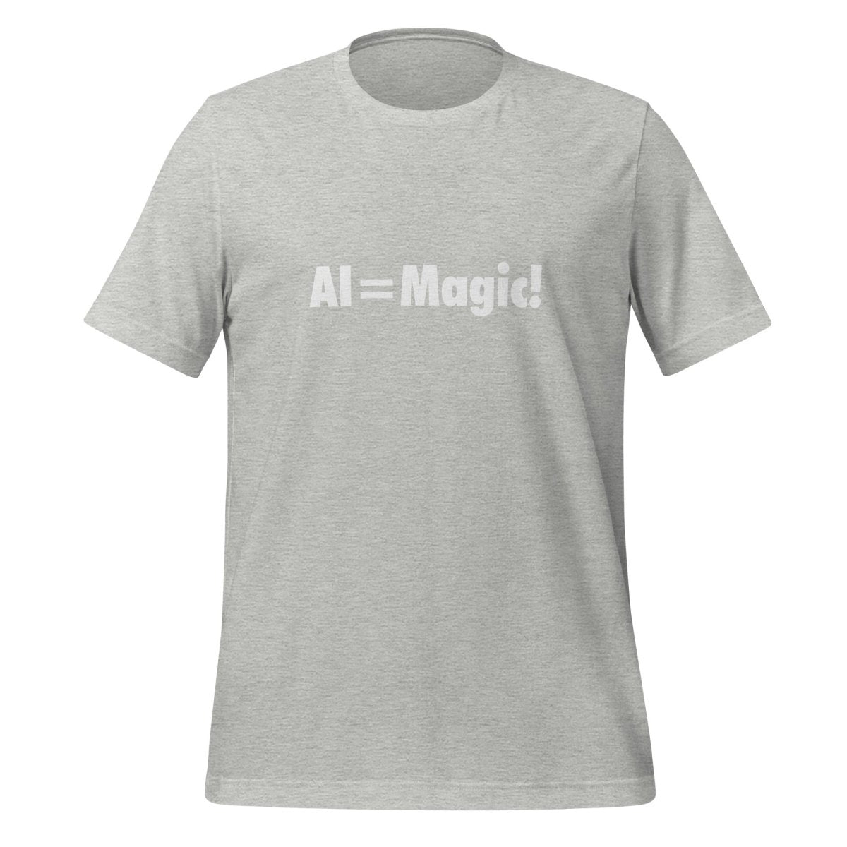 AI Equals Magic! T-Shirt (unisex) - Athletic Heather - AI Store