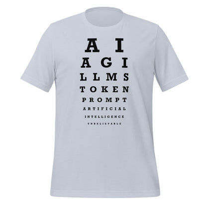 AI Eye Sight Test T-Shirt (unisex) - Light Blue - AI Store