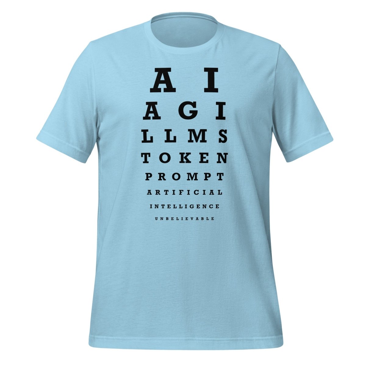 AI Eye Sight Test T-Shirt (unisex) - Ocean Blue - AI Store