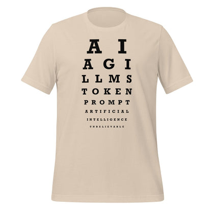 AI Eye Sight Test T-Shirt (unisex) - Soft Cream - AI Store