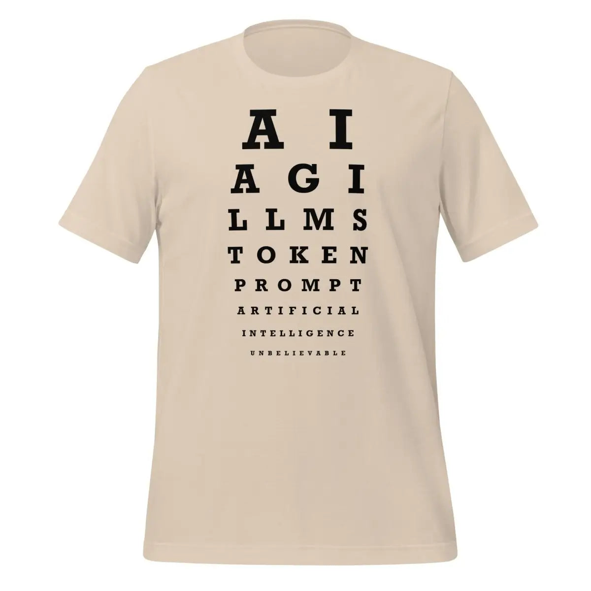 AI Eye Sight Test T-Shirt (unisex) - Soft Cream / M