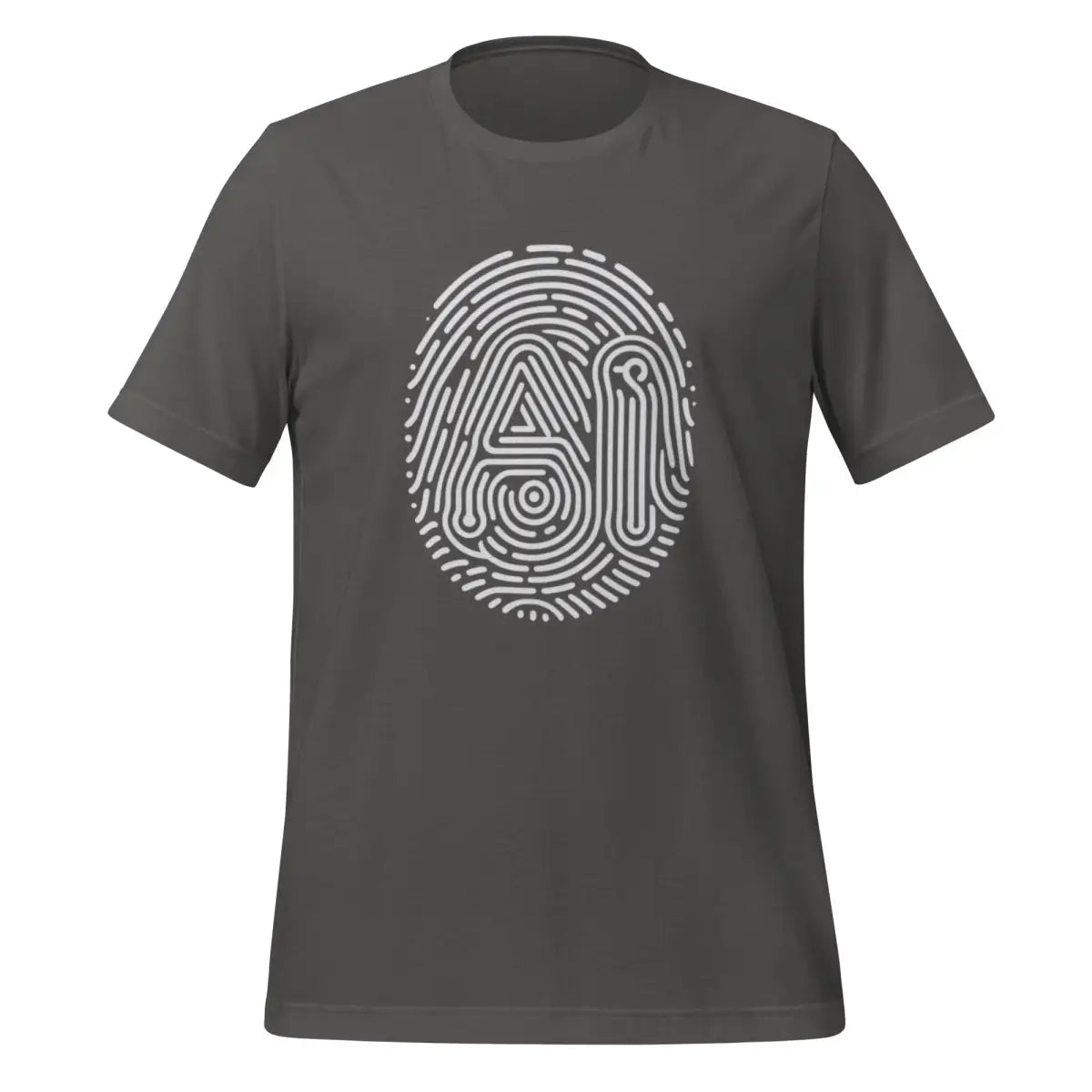 AI Fingerprint T-Shirt (unisex) - Asphalt / M