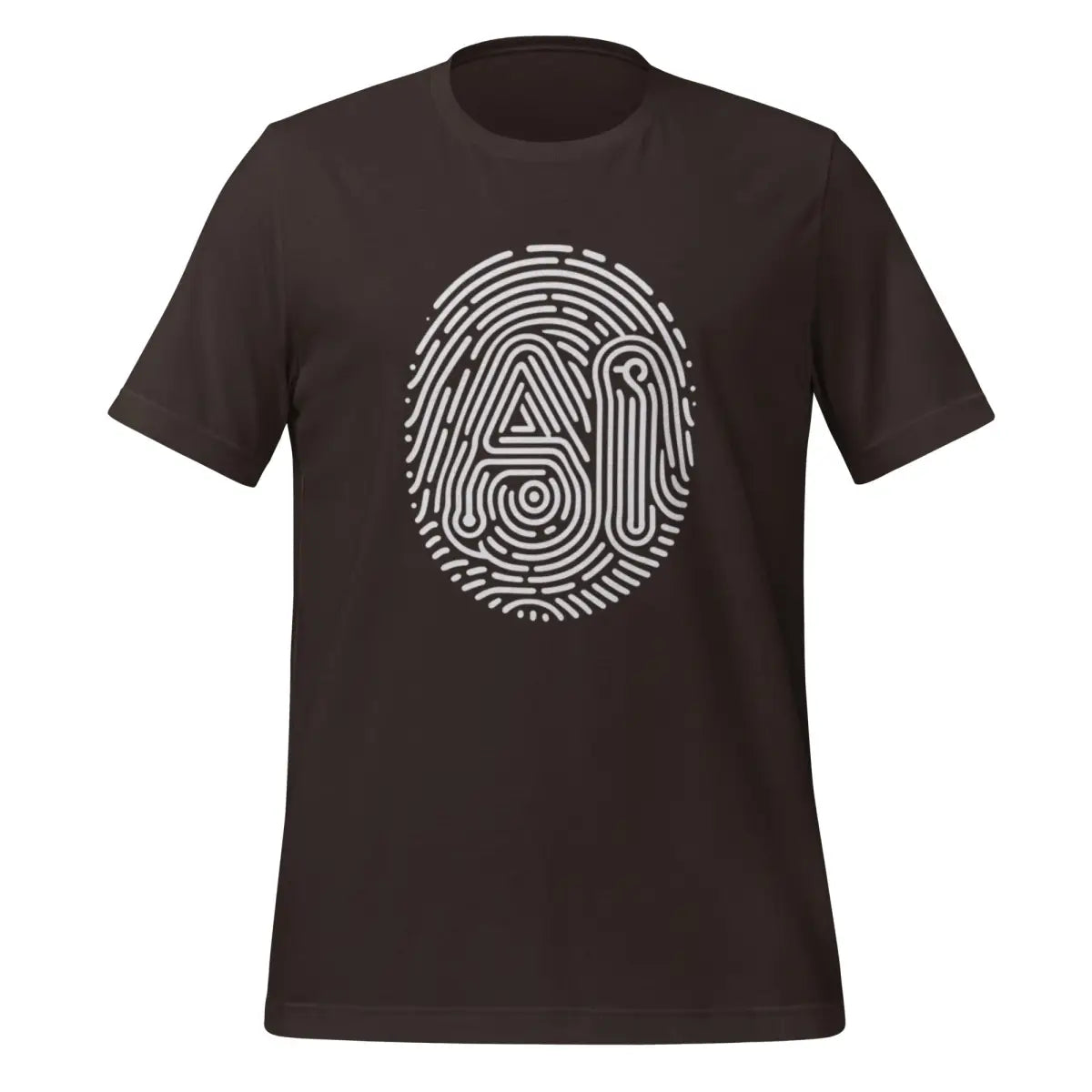 AI Fingerprint T-Shirt (unisex) - Brown / M