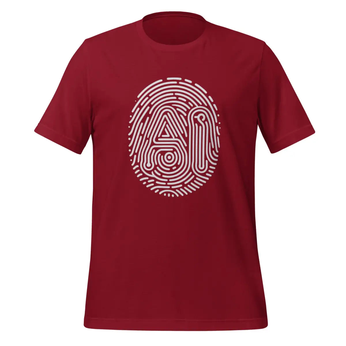 AI Fingerprint T-Shirt (unisex) - Cardinal / M