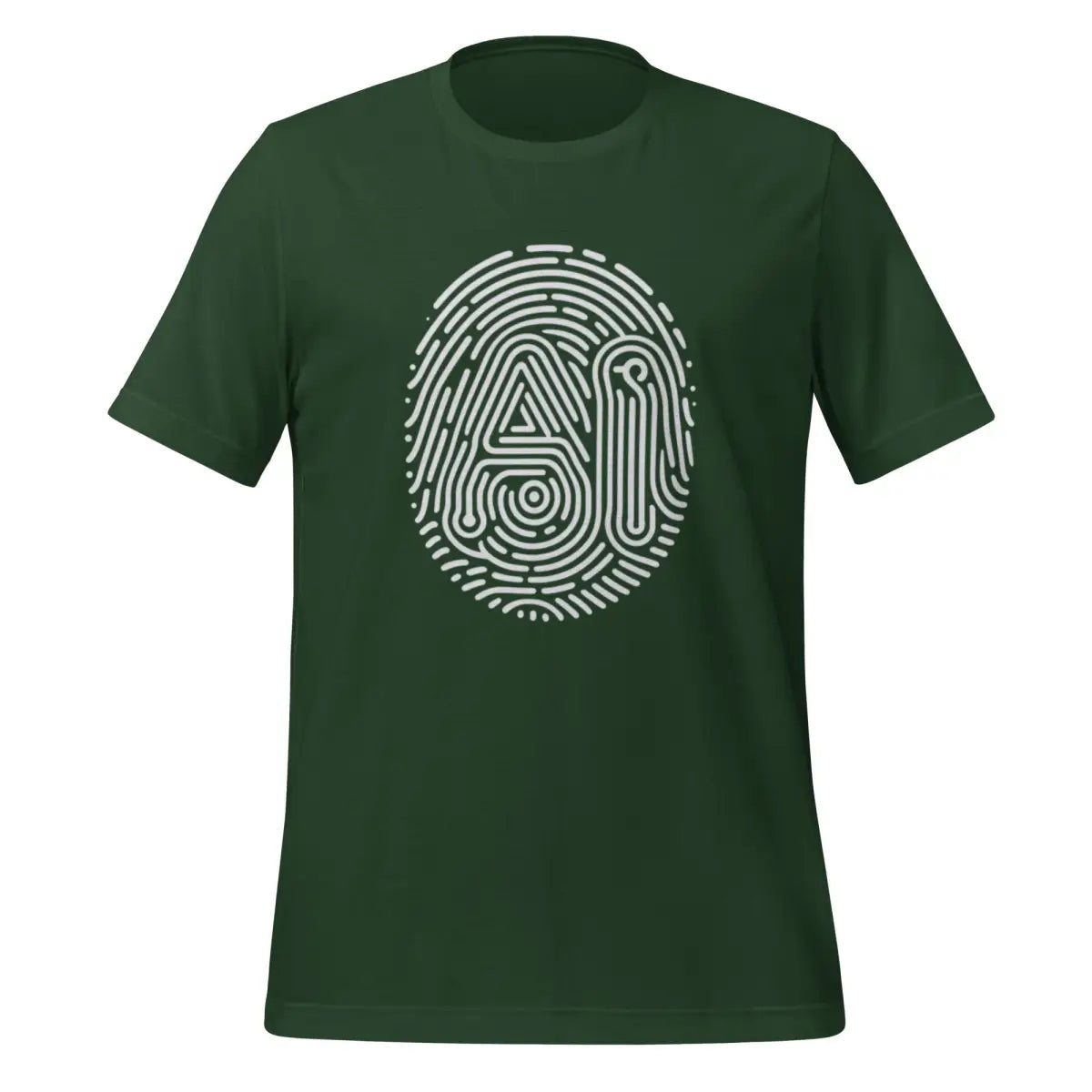 AI Fingerprint T-Shirt (unisex) - Forest / M