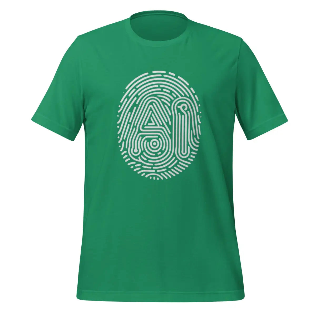 AI Fingerprint T-Shirt (unisex) - Kelly / M