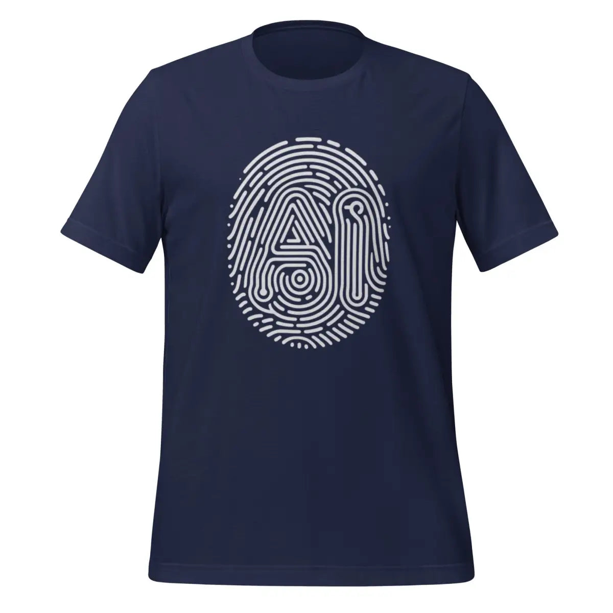 AI Fingerprint T-Shirt (unisex) - Navy / M