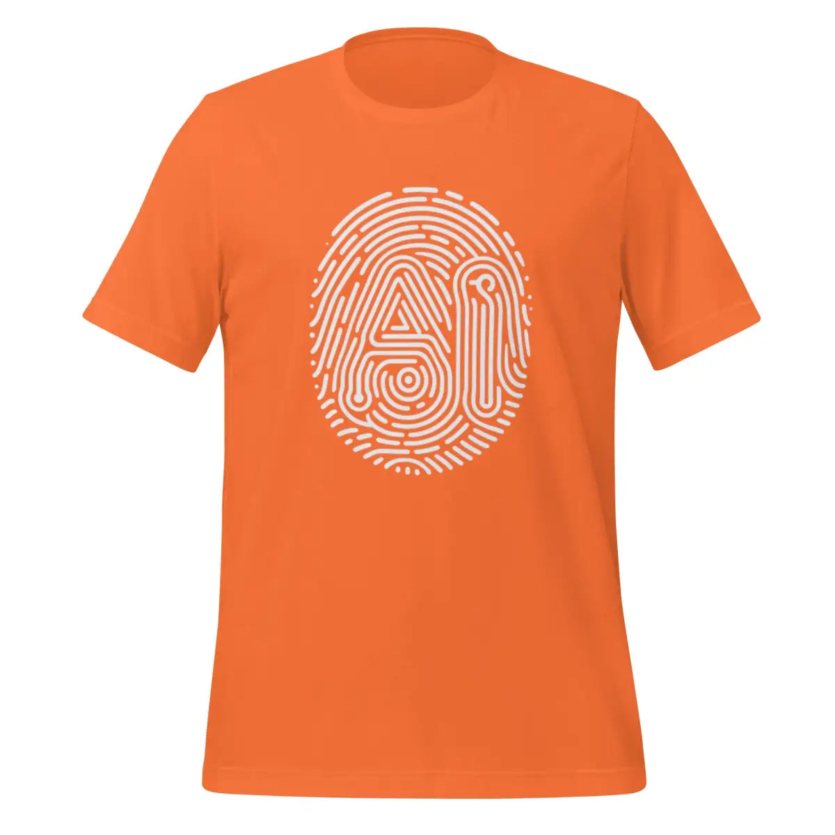 AI Fingerprint T-Shirt (unisex) - Orange / M