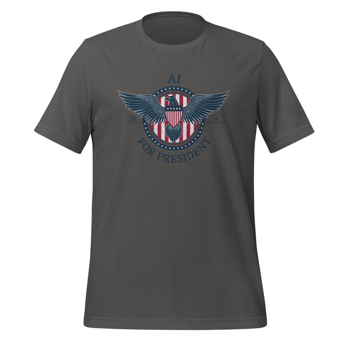 AI for President 2024 T - Shirt (unisex) - Asphalt - AI Store