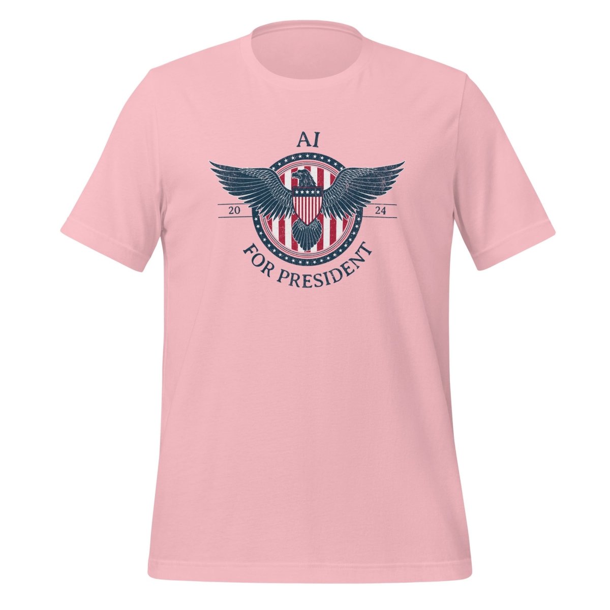 AI for President 2024 T - Shirt (unisex) - Pink - AI Store