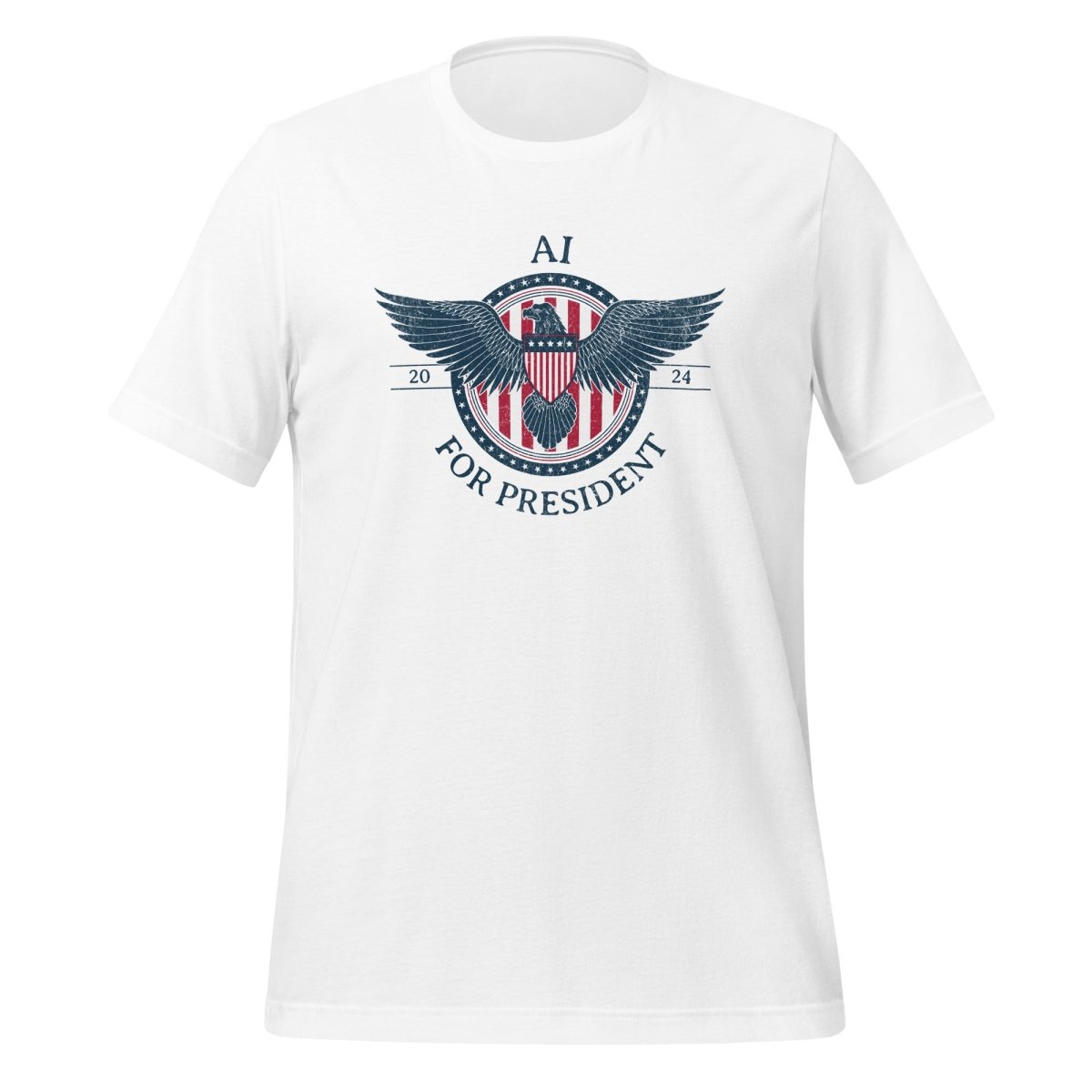 AI for President 2024 T - Shirt (unisex) - White - AI Store