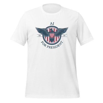 AI for President 2024 T - Shirt (unisex) - White - AI Store