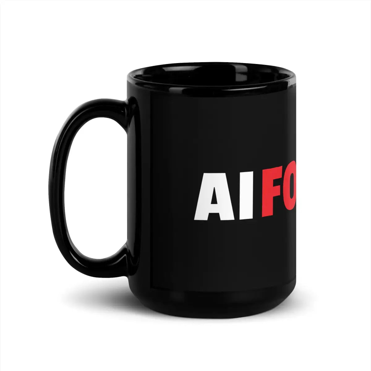 AI FOUNDER Black Glossy Mug