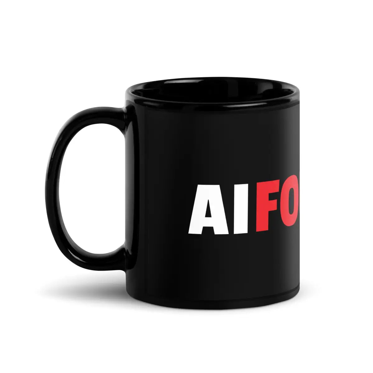 AI FOUNDER Black Glossy Mug