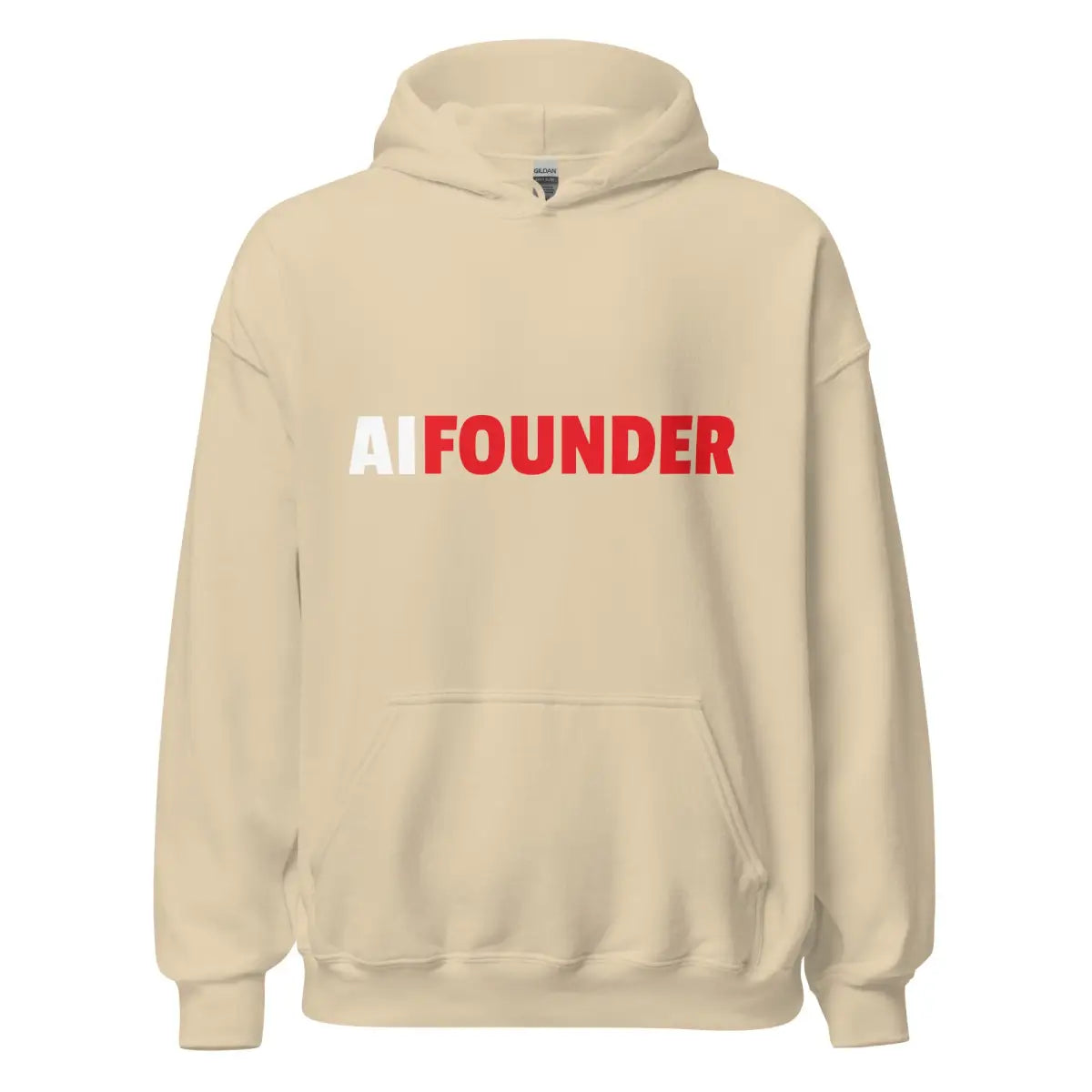 AI FOUNDER Hoodie (unisex) - Sand / M