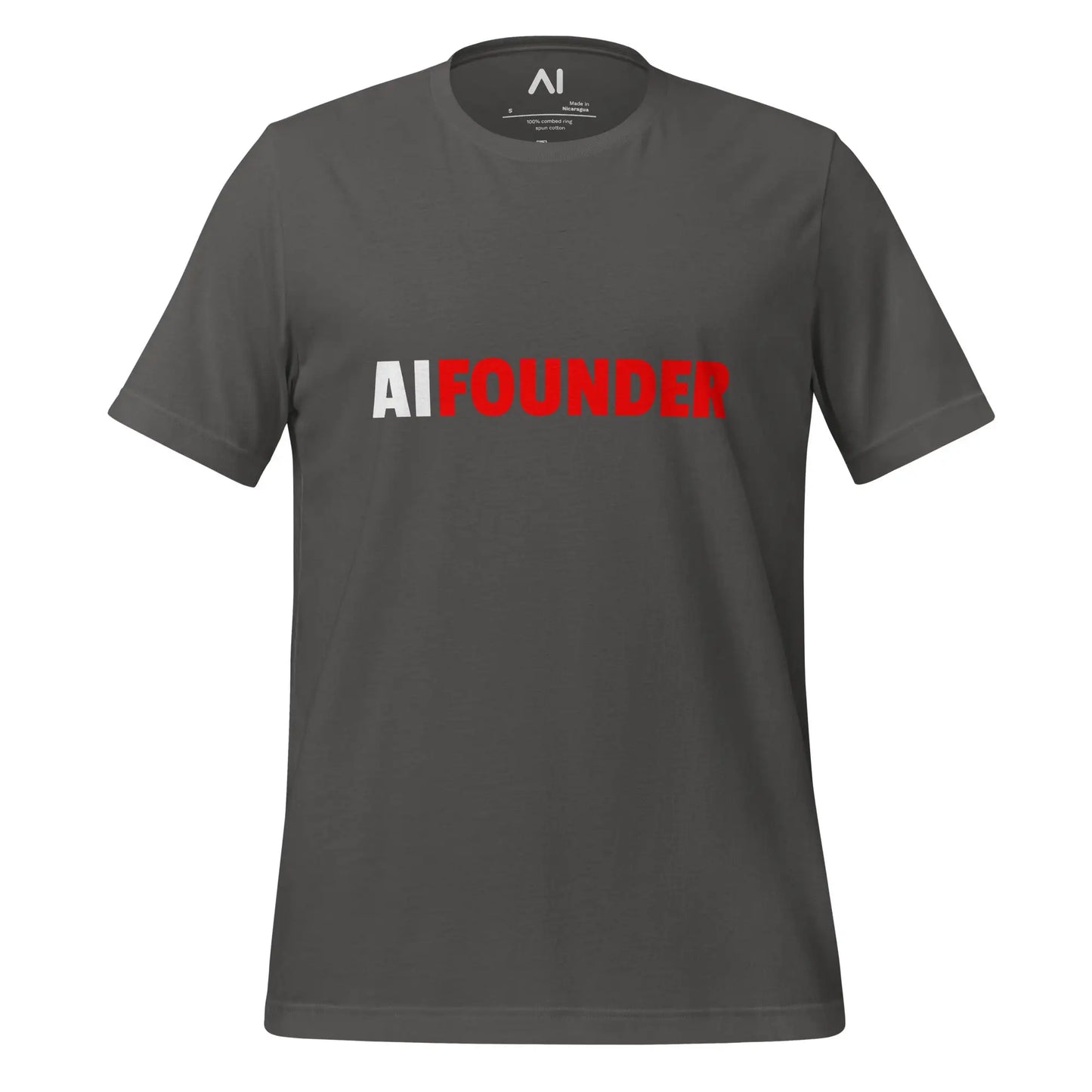 AI FOUNDER T-Shirt (unisex) - Asphalt / M